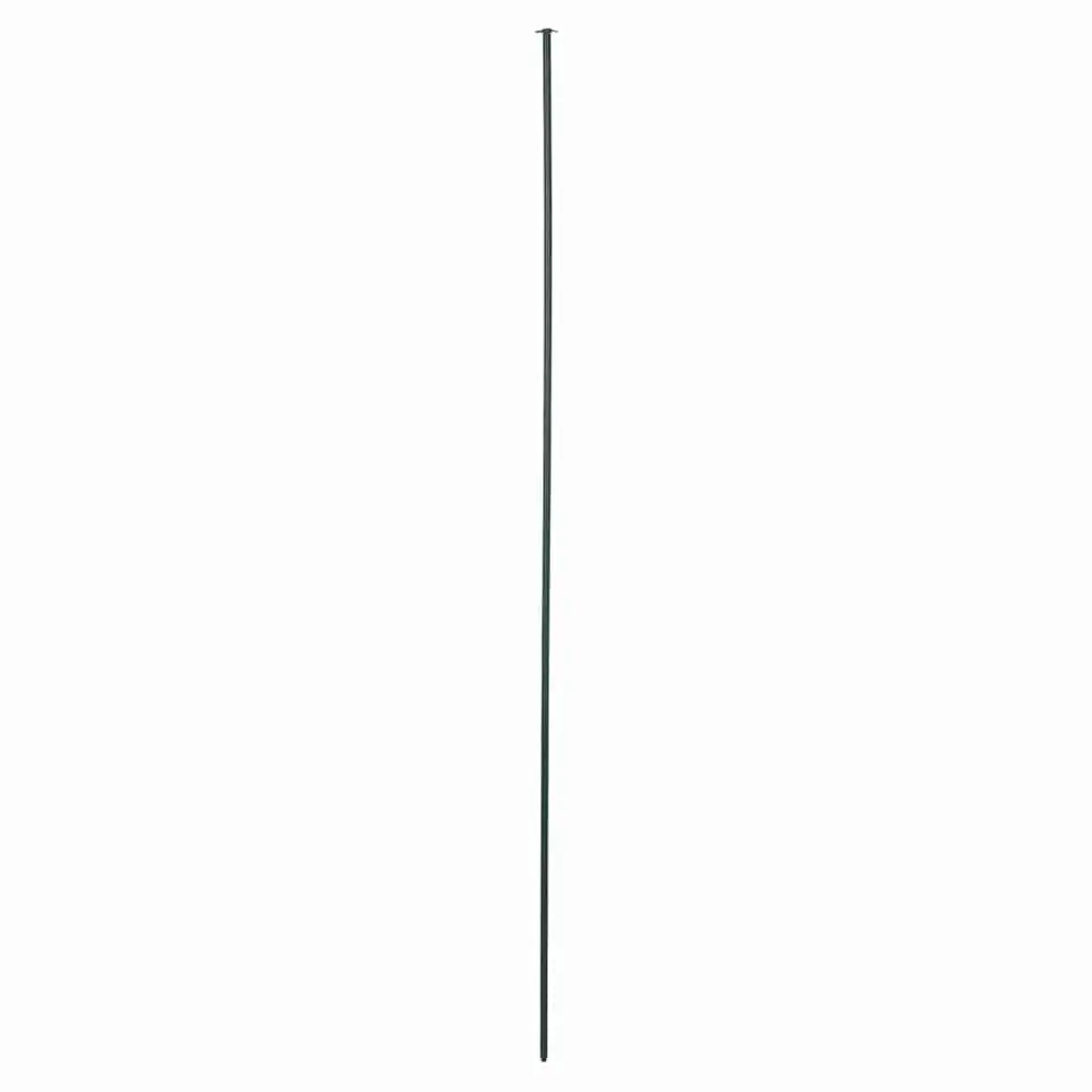 Steel Garden Fence Set Green 5 Piece Panels for Ponds and Terraces