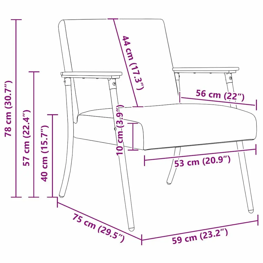 Armchair Grey Fabric Modern Living Room Furniture Comfortable Sleek Design