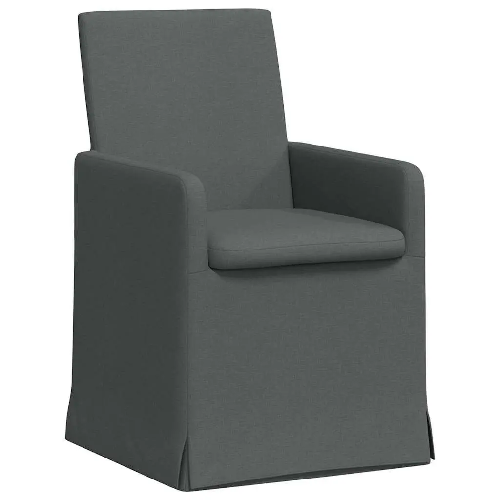 Dining Chairs Set of 2 Green Modern Kitchen Furniture Wheels Armrest Ergonomic