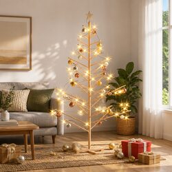 Your Friendly 180cm Wooden Christmas Tree Awaits