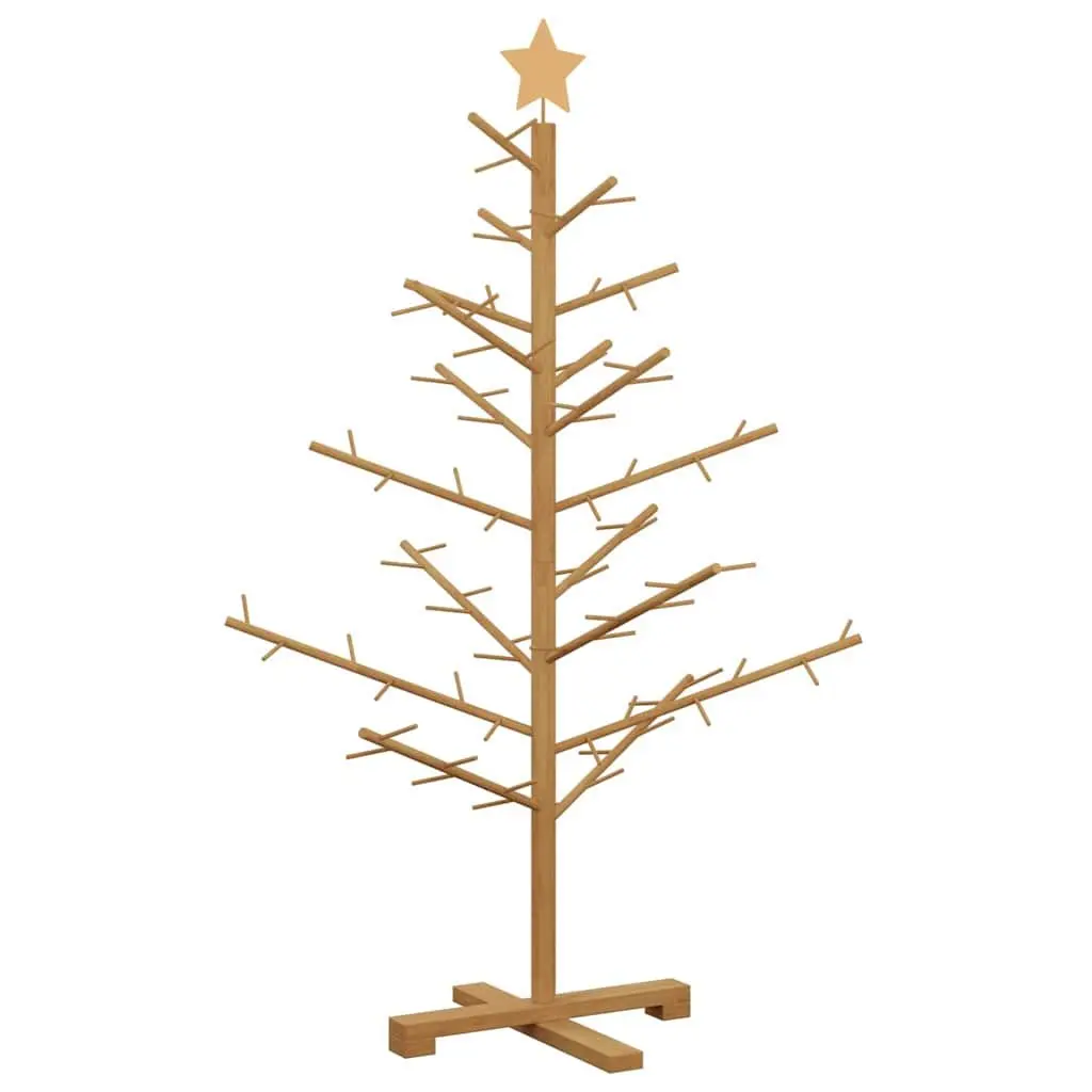 125cm Wooden Christmas Tree in Brown