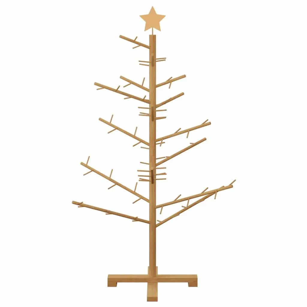 125cm Wooden Christmas Tree in Brown