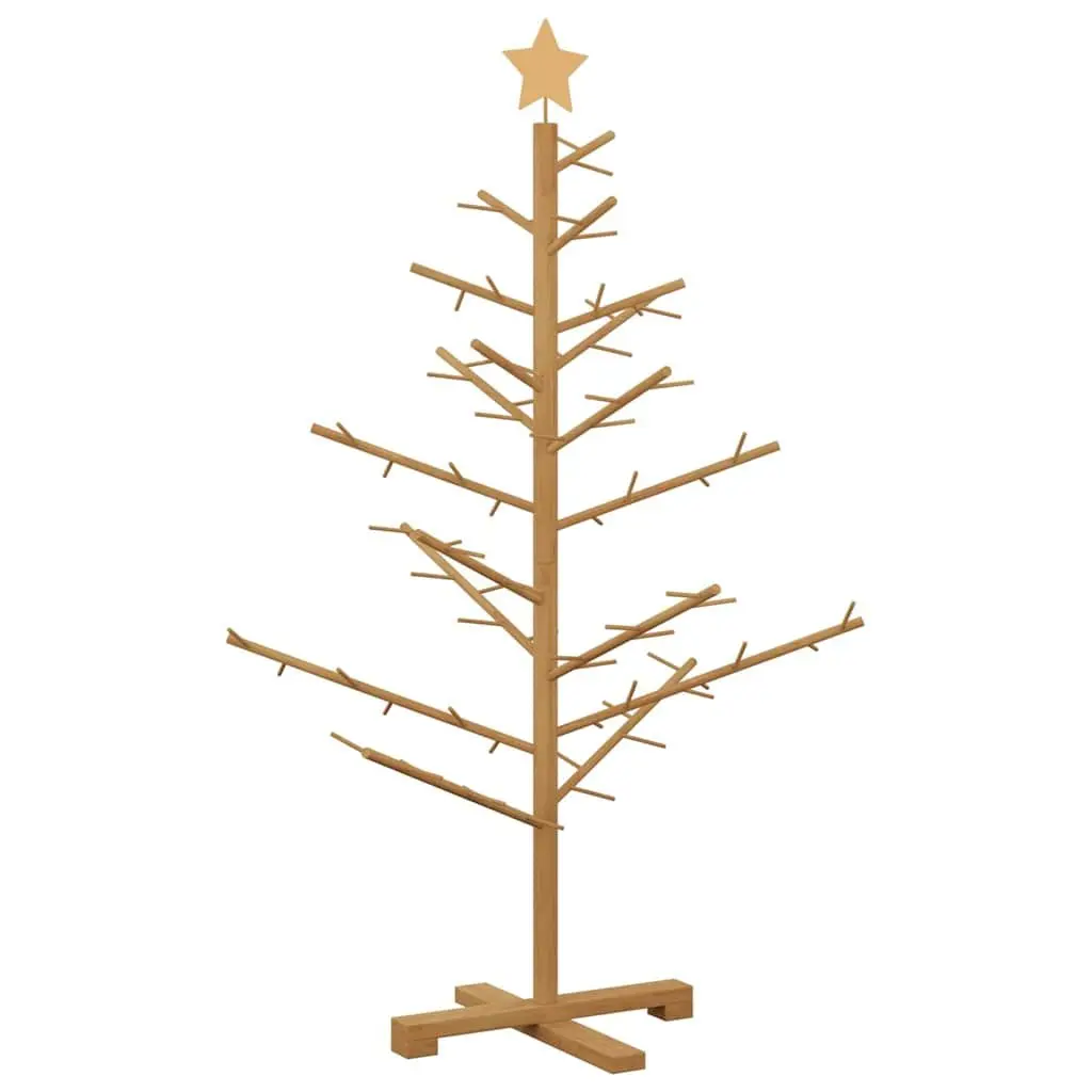 125cm Wooden Christmas Tree in Brown