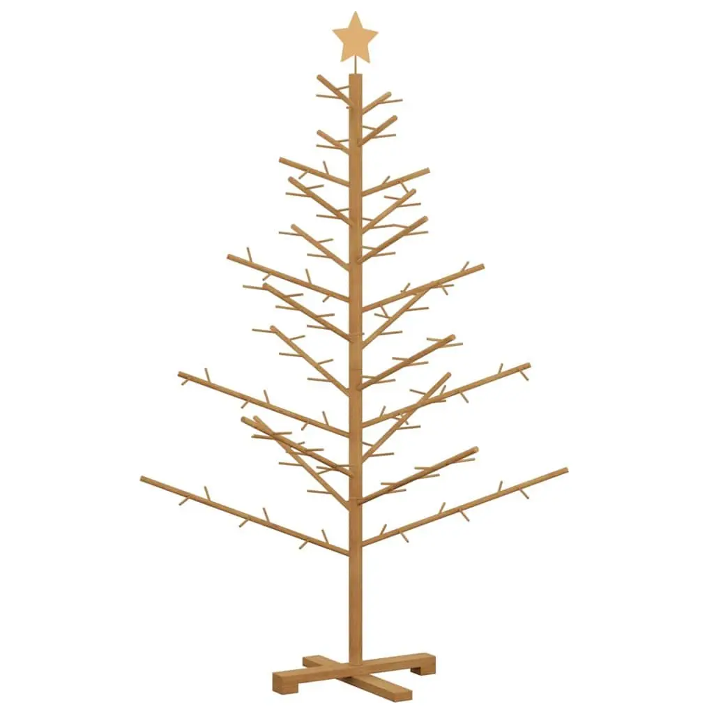 Wooden Christmas Tree Modern Minimalist 150cm Brown