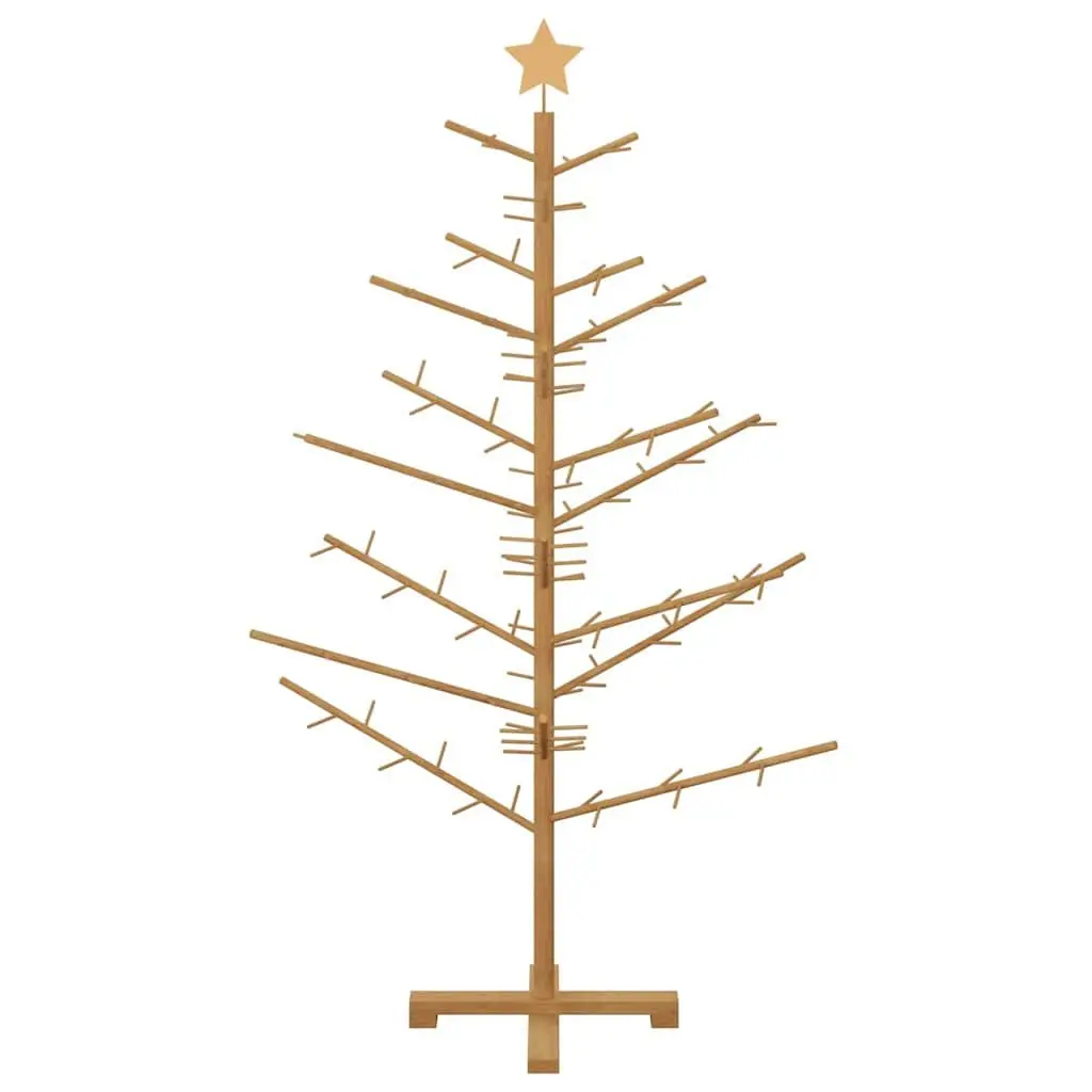 Wooden Christmas Tree Modern Minimalist 150cm Brown