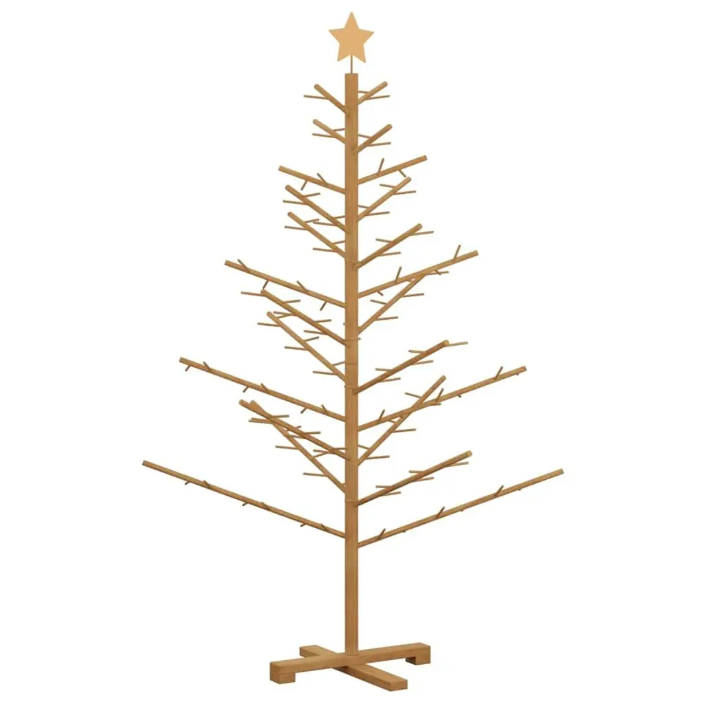 Wooden Christmas Tree Modern Minimalist 150cm Brown