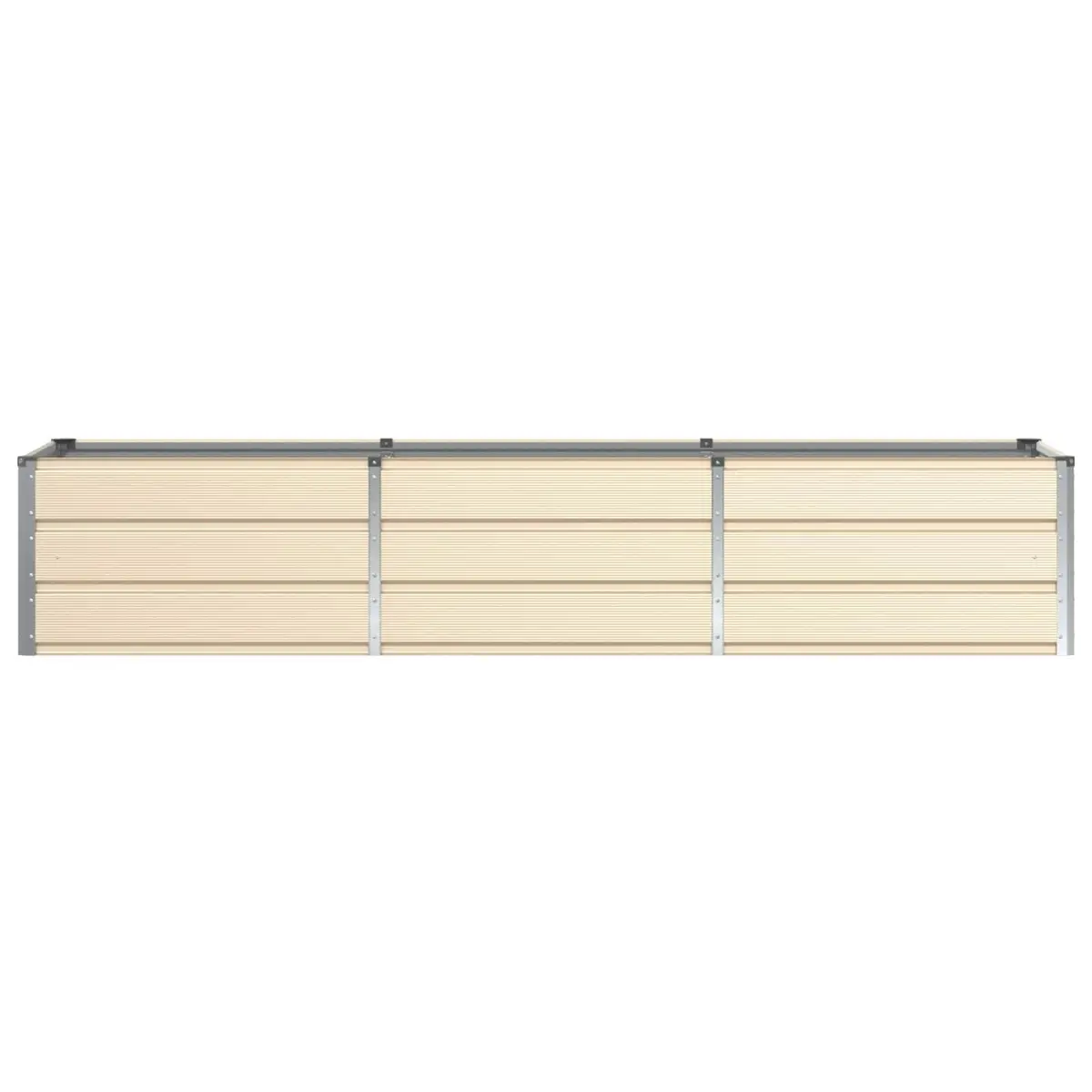 Steel Planter Minimalist Ivory 240x80x45cm