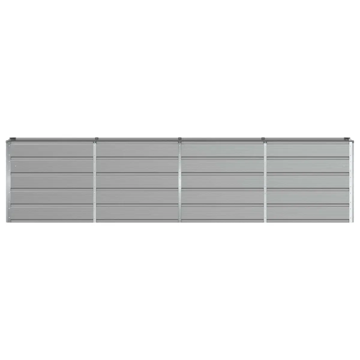 Light Grey Large Steel Planter 320x40x75cm
