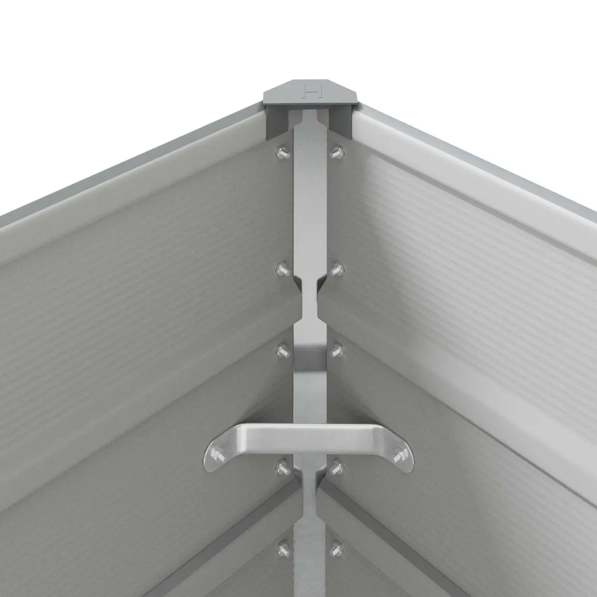 Light Grey Steel Planter