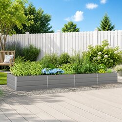 Create Your Green Oasis with this Galvanised Steel Planter 385 x 100 cm