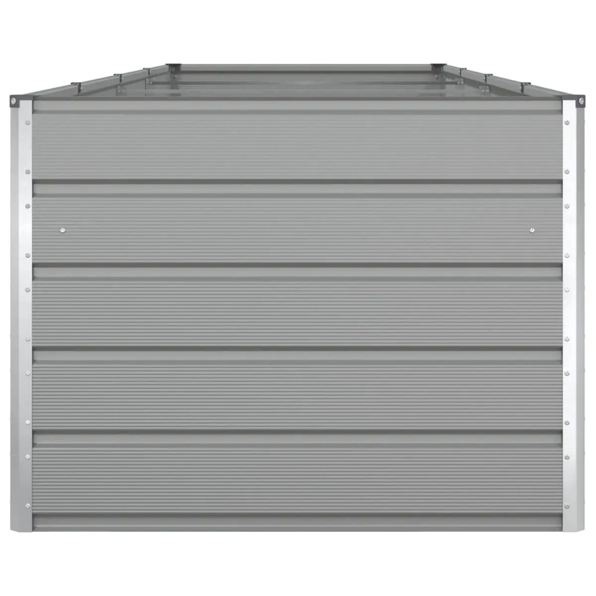 Large Garden Planter Light Grey 385 x 100 x 75 cm Steel