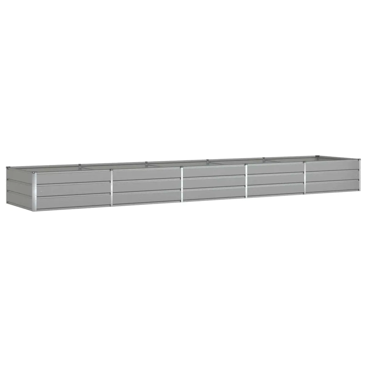 Galvanised Steel Garden Planter Light Grey 480x100x45cm Outdoor