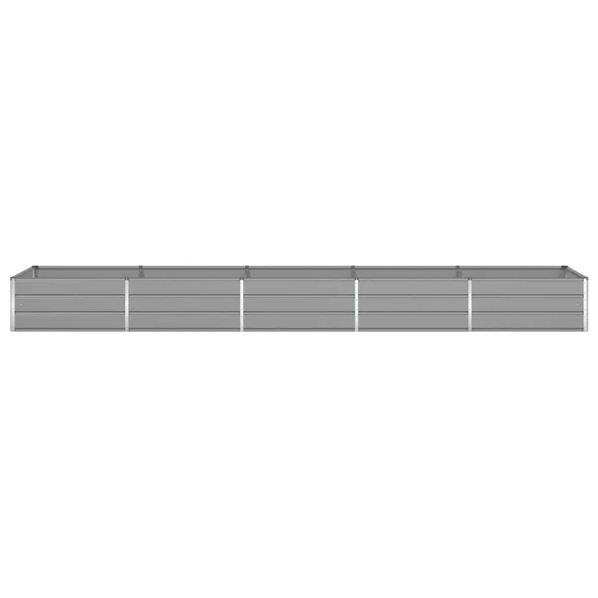 Galvanised Steel Garden Planter Light Grey 480x100x45cm Outdoor