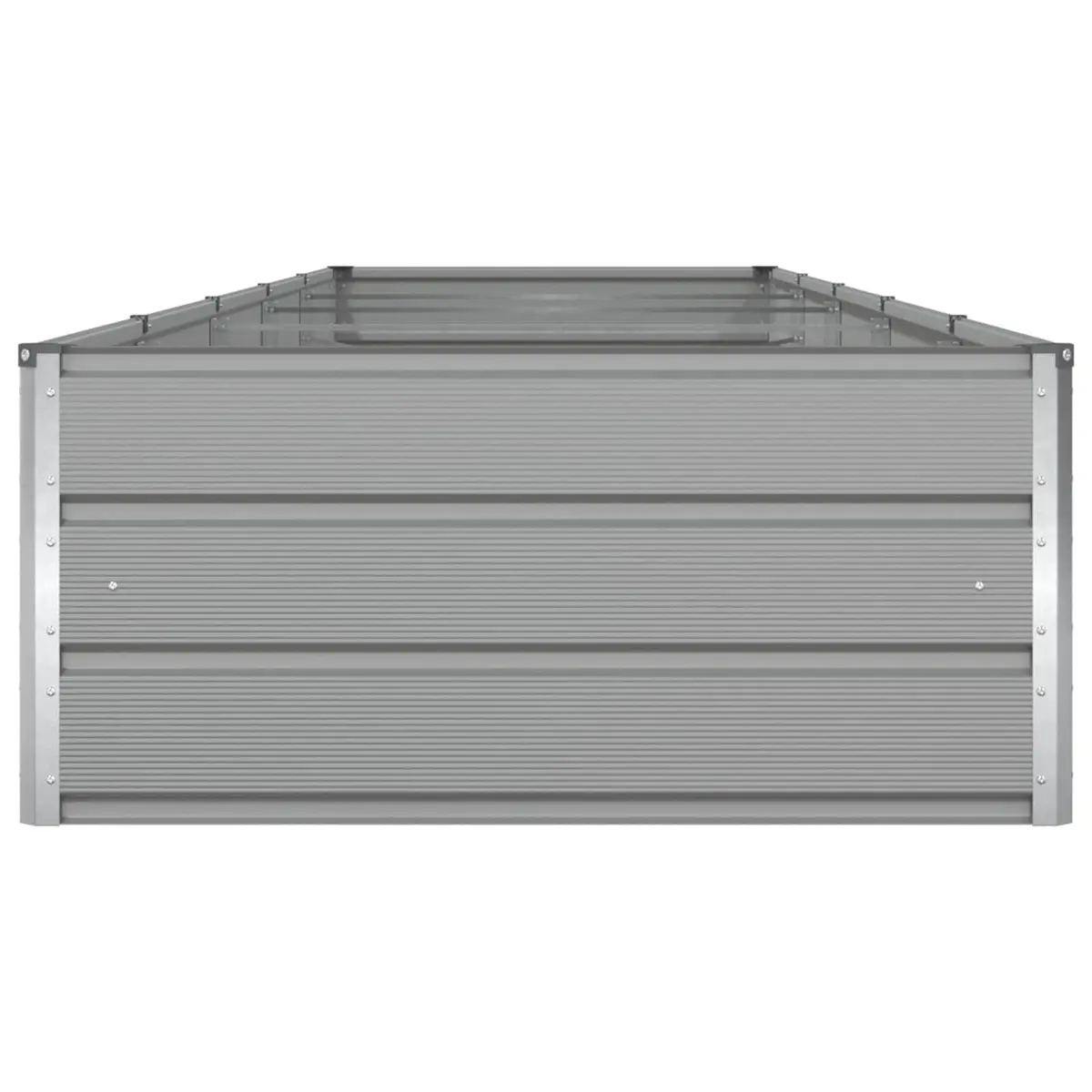 Galvanised Steel Garden Planter Light Grey 480x100x45cm Outdoor