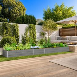 Friendly Light Grey Outdoor Planter 580x100x45cm for You