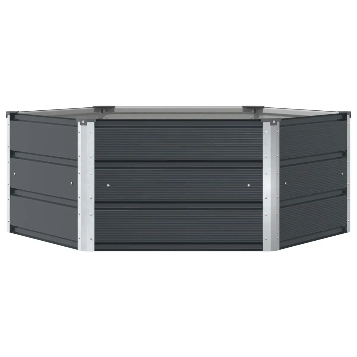 Hexagon Steel Planter Anthracite 129x129x45cm
