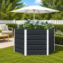 Your New Hexagonal Steel Garden Planter 129x129x75cm