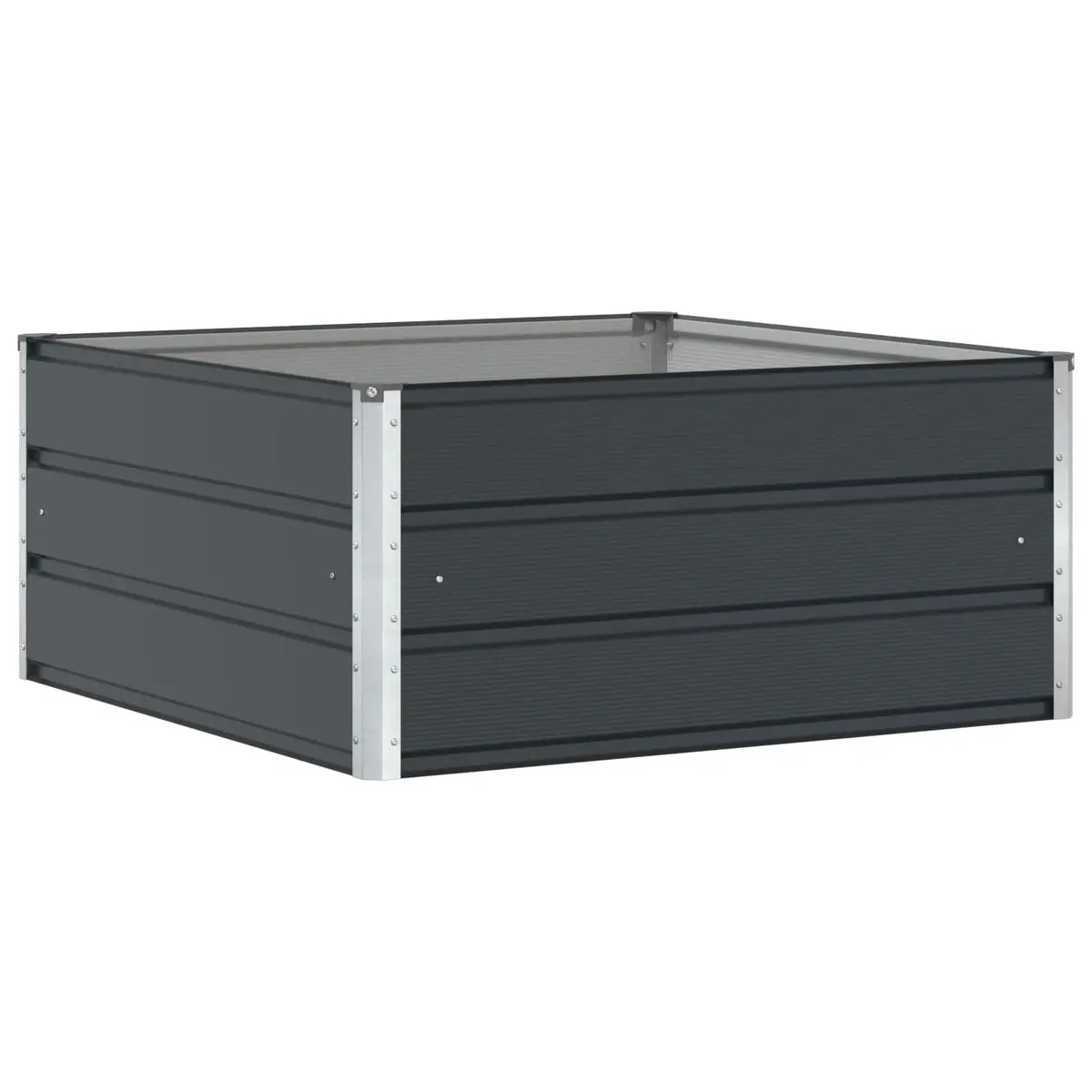 Steel Planter Modern Anthracite Large 100 x 100 x 45 cm