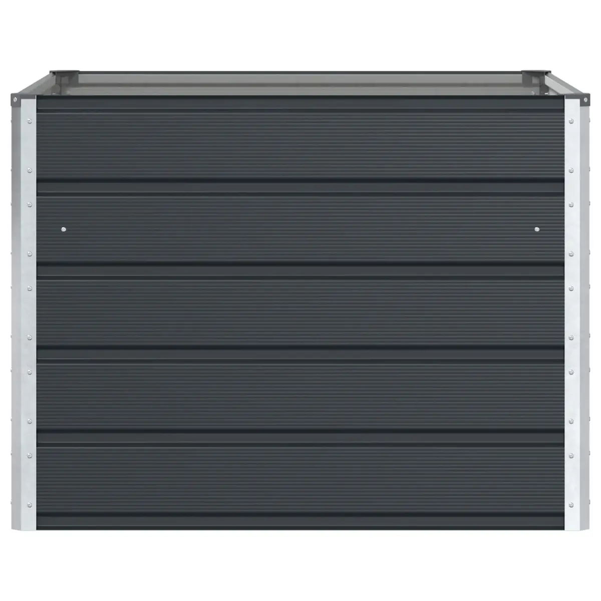 Anthracite Steel Planter 100x100x75cm