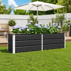 Your New Anthracite Steel Planter 160 x 40 x 45 cm