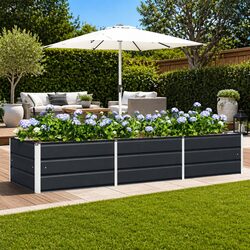 Your Friendly Anthracite Steel Planter for Indoor & Outdoor Use