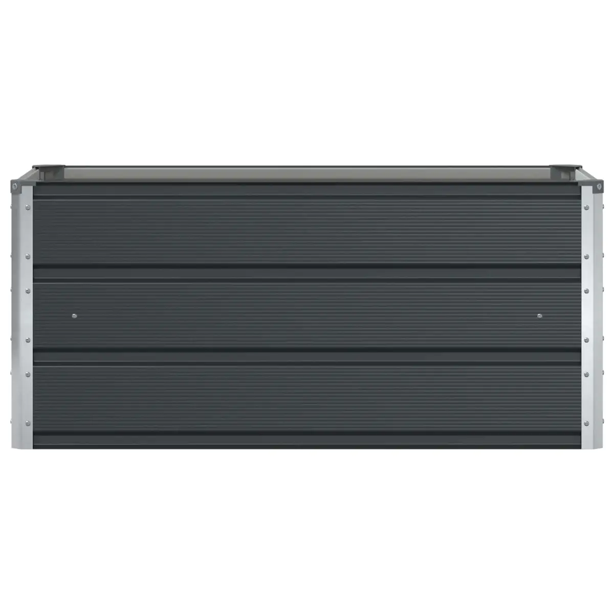 Steel Planter Anthracite Galvanised 100 x 50 x 45 cm Outdoor Raised Bed