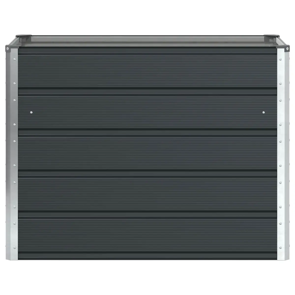 Galvanised Steel Planter Anthracite 100 x 50 x 75 cm Garden Outdoor Raised Bed