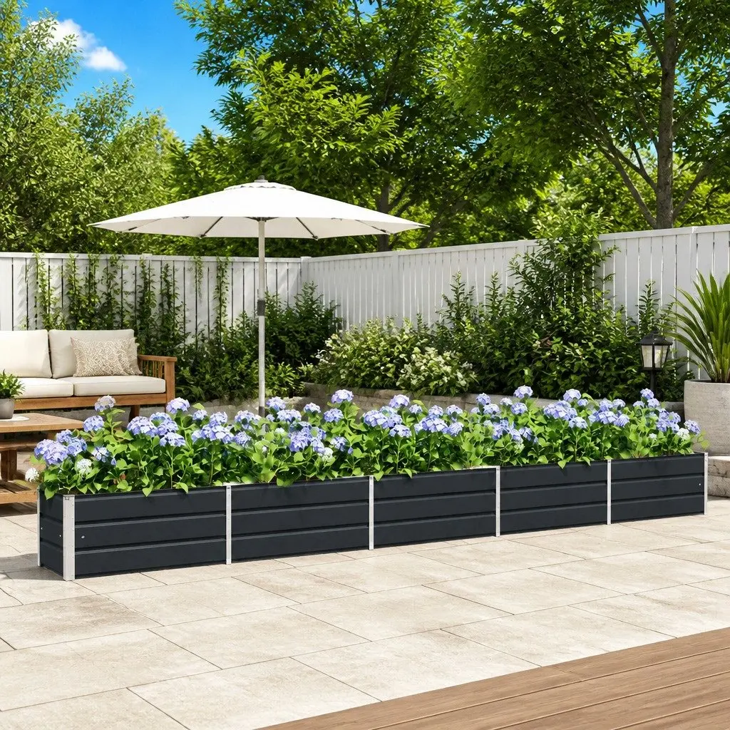 Anthracite Steel Planter