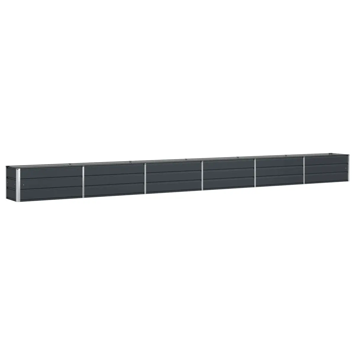 Galvanised Steel Planter Anthracite 580 x 50 x 45 cm