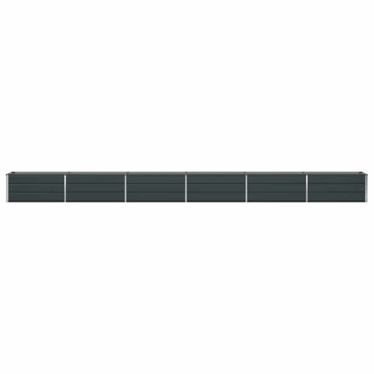 Galvanised Steel Planter Anthracite 580 x 50 x 45 cm