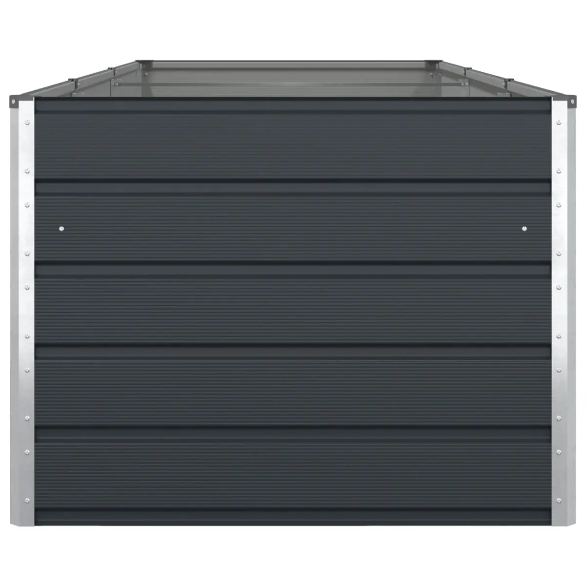 Galvanised Steel Planter Large Anthracite 290x100x75cm Outdoor Patio Garden Pot