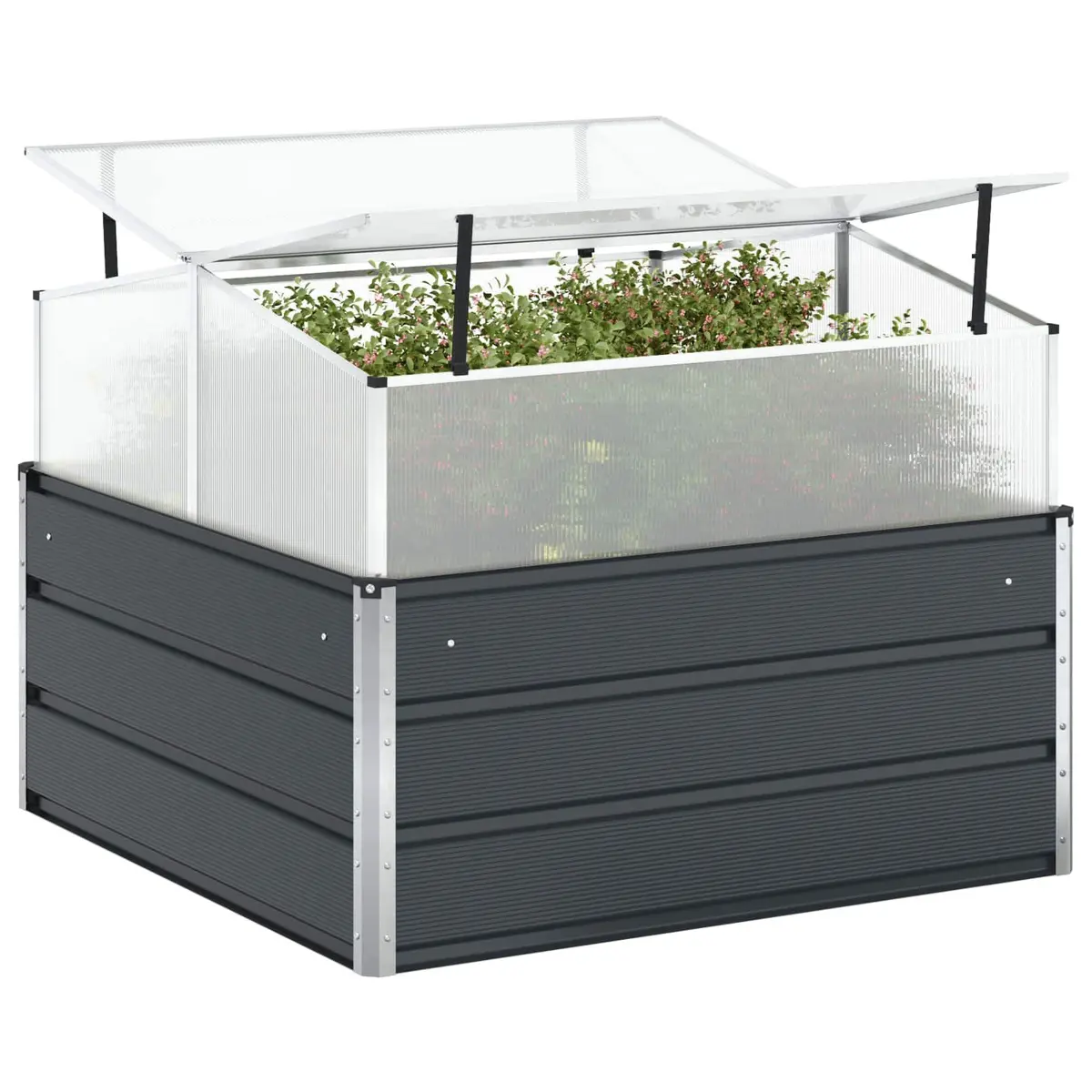 Galvanised Steel Planter 100x100x77cm
