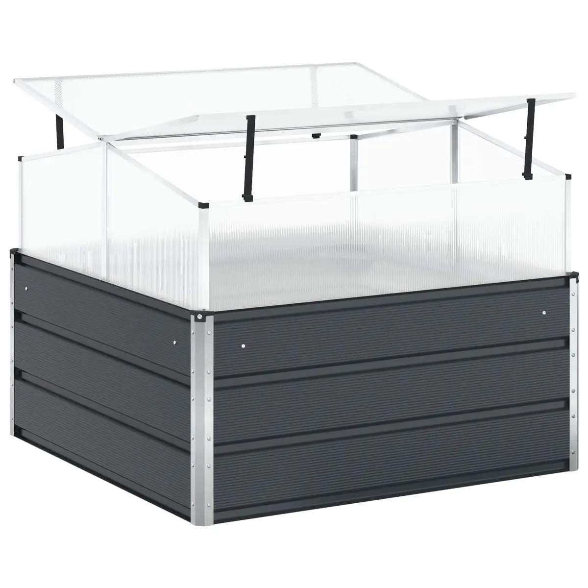 Galvanised Steel Planter 100x100x77cm