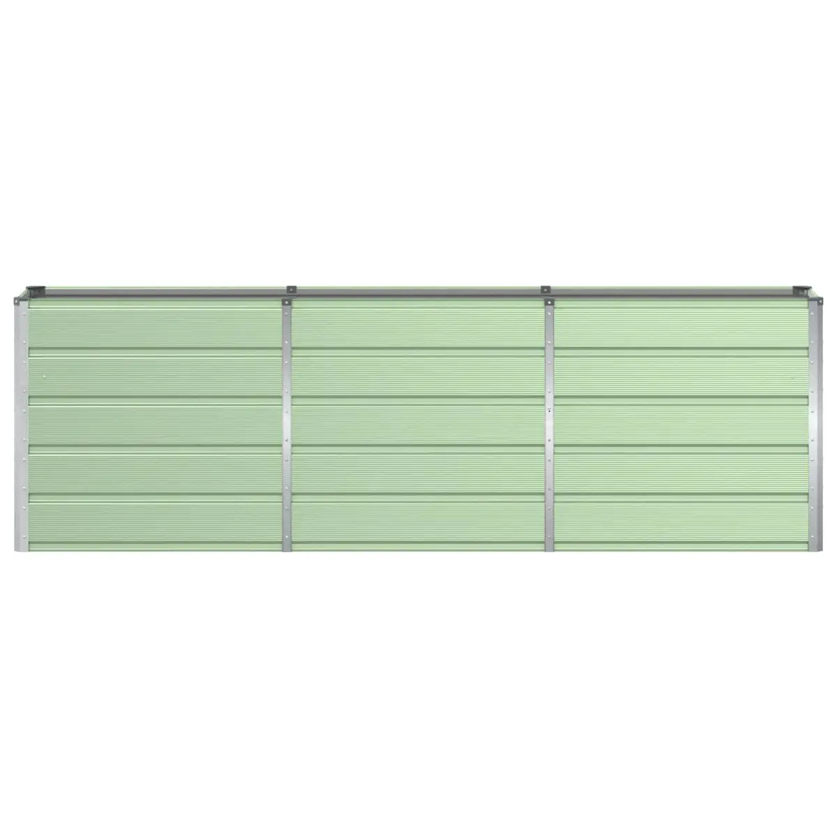 Steel Planter Green 240 x 40 x 75 cm Indoor Outdoor Garden Patio Raised Bed