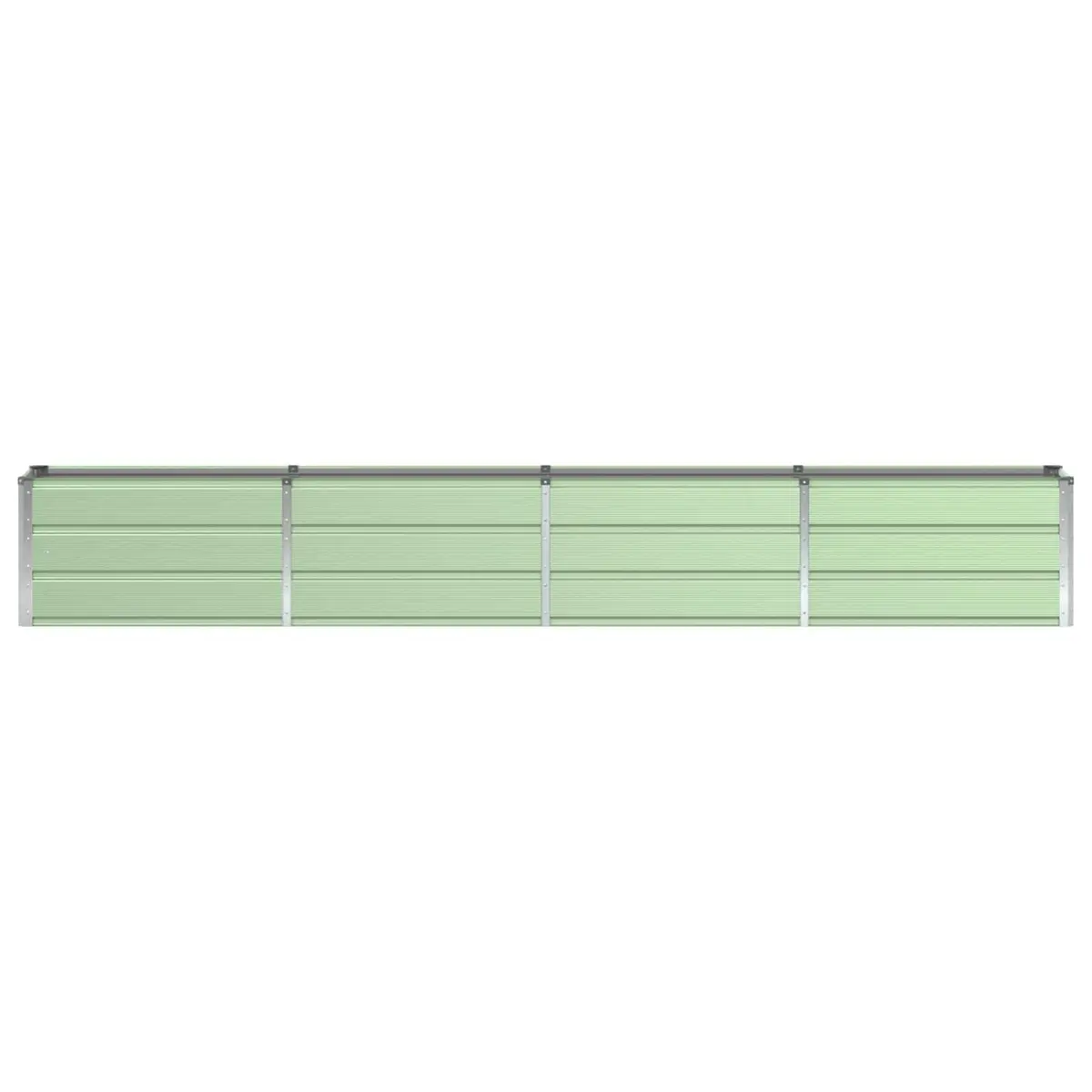 Green Steel Planter Garden Outdoor Indoor Container 320x40x45cm Modern Design