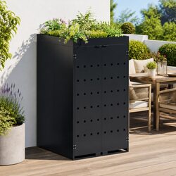 Your Outdoor Companion: Wheelie Bin Storage with Planter