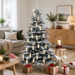 Friendly Gold Pine Cone Ball Ornaments for Your Tree