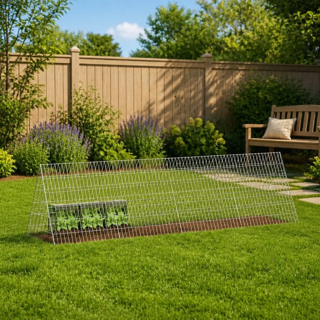Rabbit Cage Galvanised Steel Outdoor Garden Pet Habitat Small Animal Enclosure