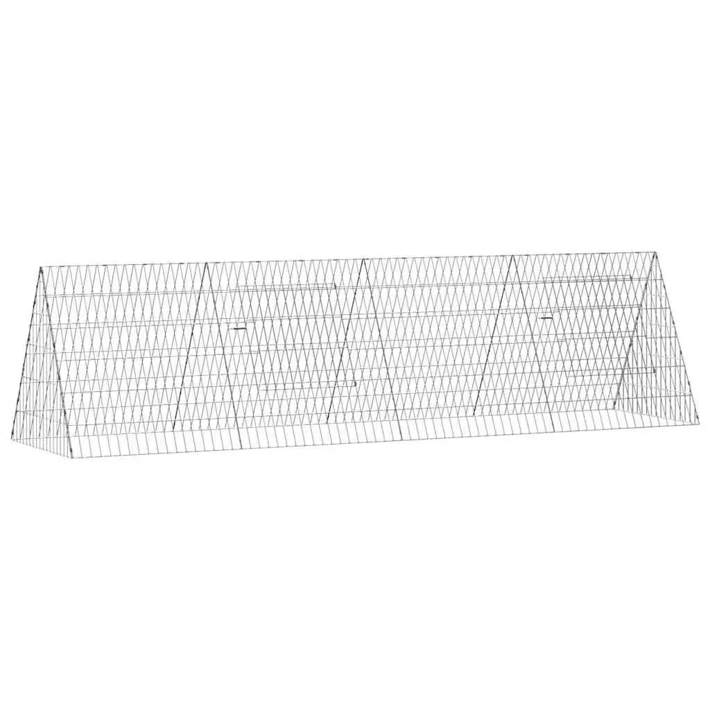 Rabbit Cage Galvanised Steel Outdoor Garden Pet Habitat Small Animal Enclosure