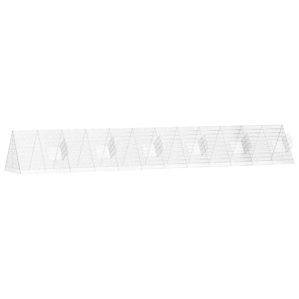 Rabbit Cage Galvanised Steel Outdoor Enclosure 650x100x85cm