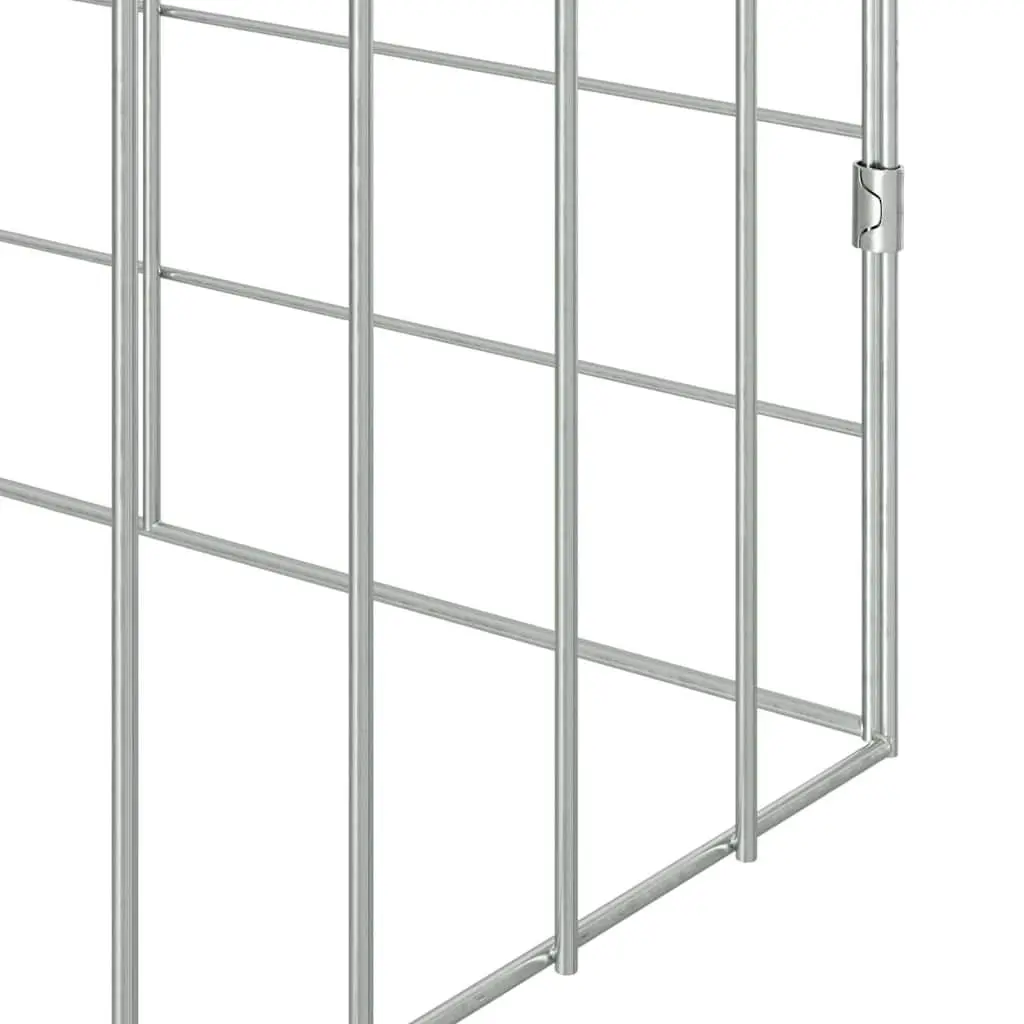 Rabbit Cage Outdoor Galvanized Steel 400x78x78cm