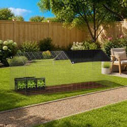 Your Friendly Outdoor Rabbit Cage in Silver