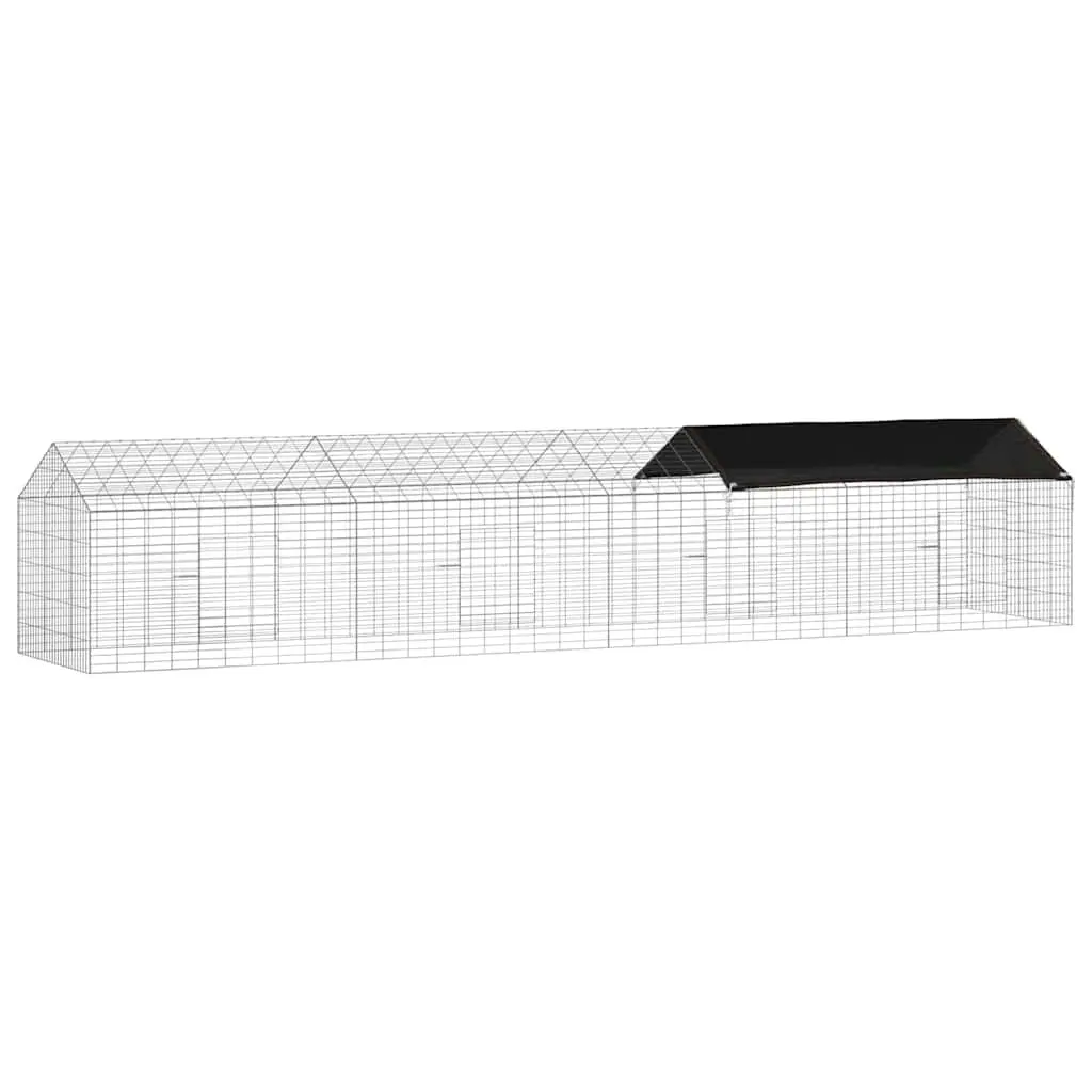 Rabbit Cage Galvanized Steel Weatherproof Outdoor 400x78x78cm