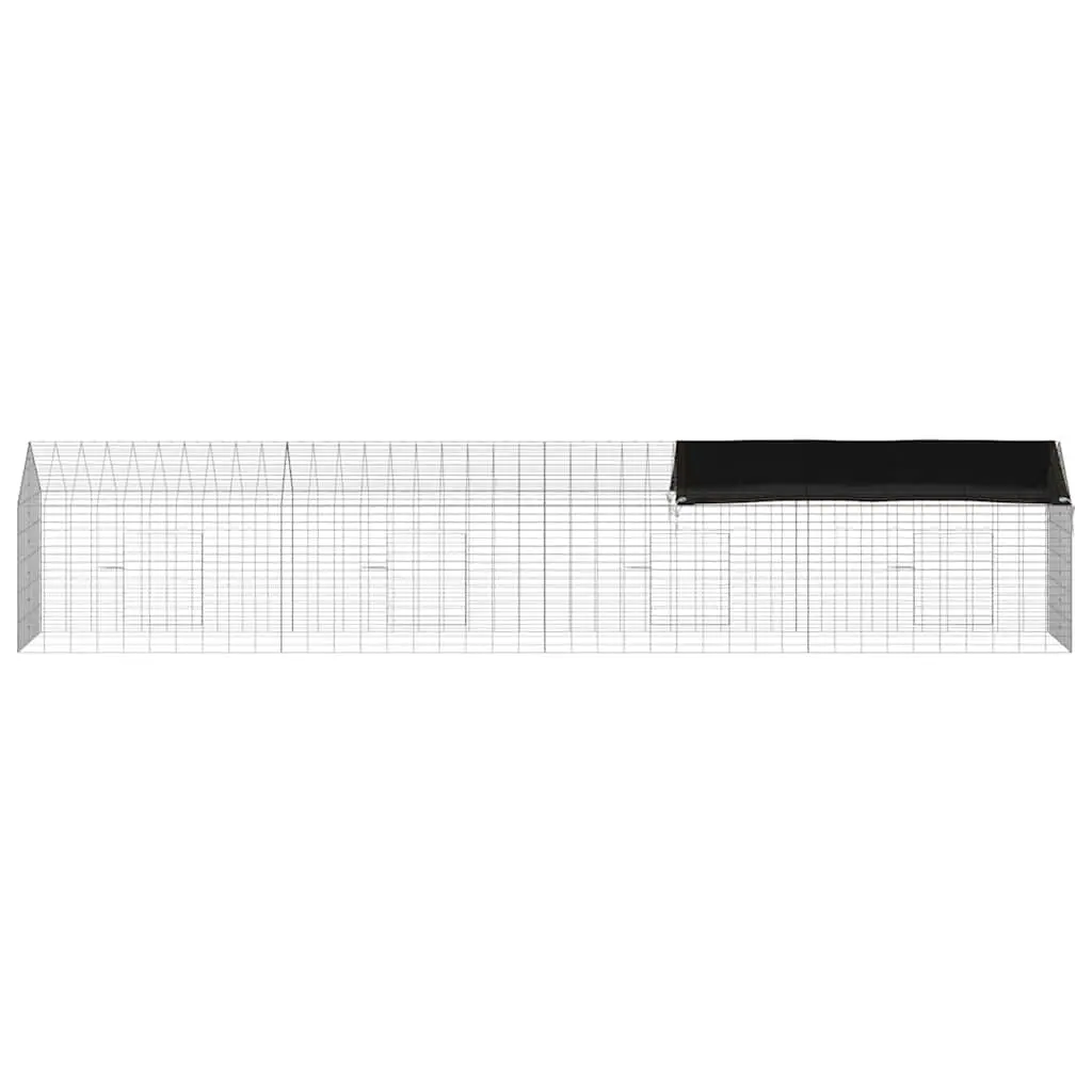 Rabbit Cage Galvanized Steel Weatherproof Outdoor 400x78x78cm