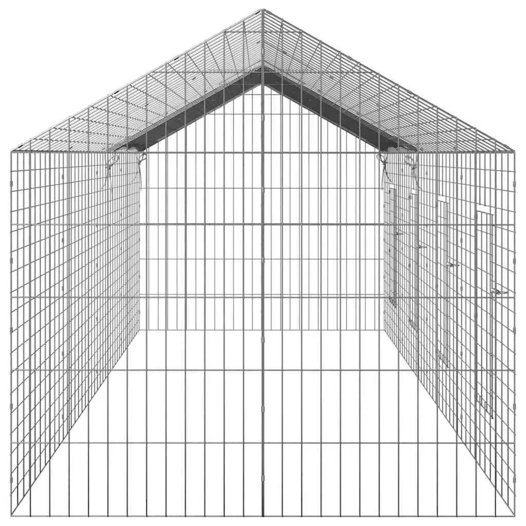 Rabbit Cage Galvanized Steel Weatherproof Outdoor 400x78x78cm