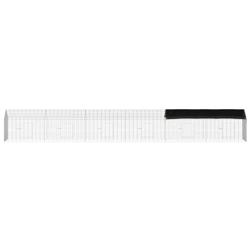 Rabbit Cage Outdoor Galvanised Steel 600x78x78cm