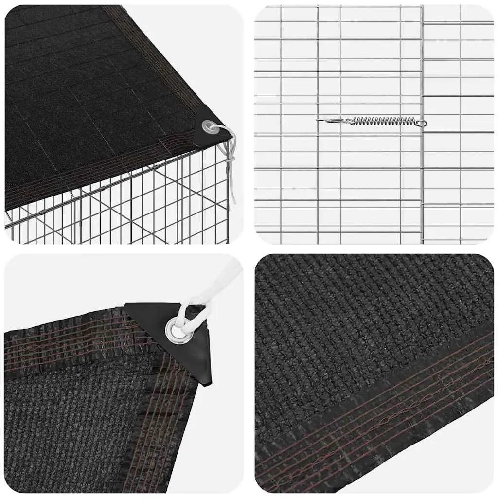 Rabbit Cage Outdoor Galvanised Steel 600x78x78cm