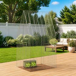 Your Pet’s New Home: Outdoor Habitat Cage in Silver