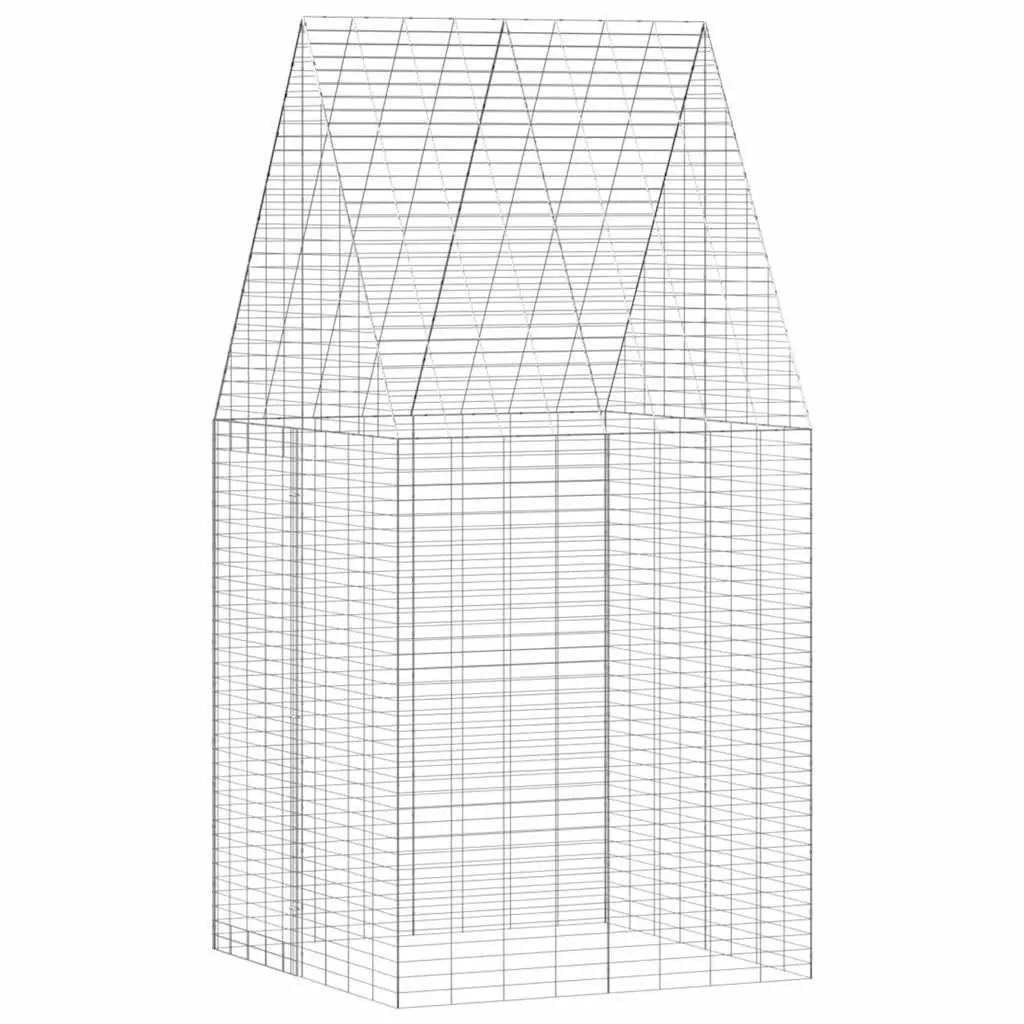 Small Animal Outdoor Habitat Cage 100 x 100 x 210 cm Galvanised Steel Rabbit