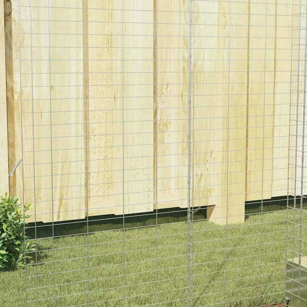 Small Animal Outdoor Habitat Cage 100 x 100 x 210 cm Galvanised Steel Rabbit